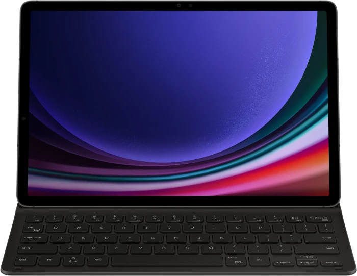 Samsung EF-DX710 Book Cover Keyboard Slim für Galaxy Tab S9 / S9 FE, schwarz, DE