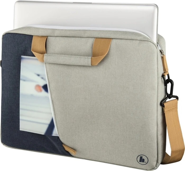 Hama Notebooktasche Torba Florenz 15.6" hellgrau/dunkelblau