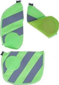 Ergobag Cubo Sicherheitsset mit Reflektorstreifen grün