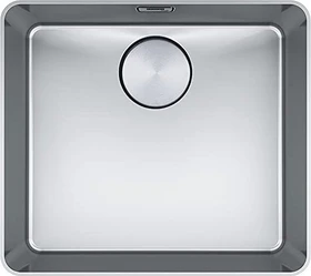Franke Mythos MYX 210-45 flächenbündig Becken mittig mit Ablauffernbedienung edelstahl