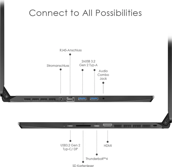 MSI Creator 17 B11UG-443, Core Black, Core i7-11800H, 32GB RAM, 1TB SSD, GeForce RTX 3070, DE