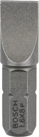 Bosch Professional Extra Hart Schlitz Bit 1/4", 8x25mm, 3 Stück