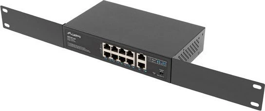 Lanberg RSFE Rackmount Switch, 10x RJ-45, 120W PoE+