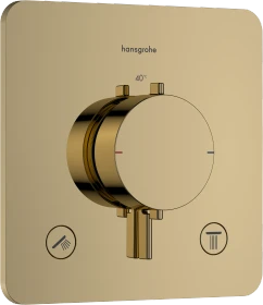 Hansgrohe Ecostat Comfort Q Thermostat Unterputz für 2 Verbraucher polished gold optic