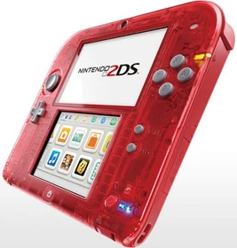 Nintendo 2DS transparent/rot (verschiedene Bundles)