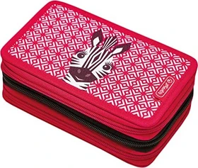 Herlitz Schüleretui TriCase gefüllt Cute Animals Zebra