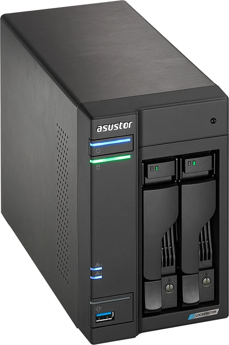 Asustor Lockerstor 2 AS6602T 12TB, 4GB RAM, 2x RJ-45 2.5GBase-T, 3x USB-A 3.0