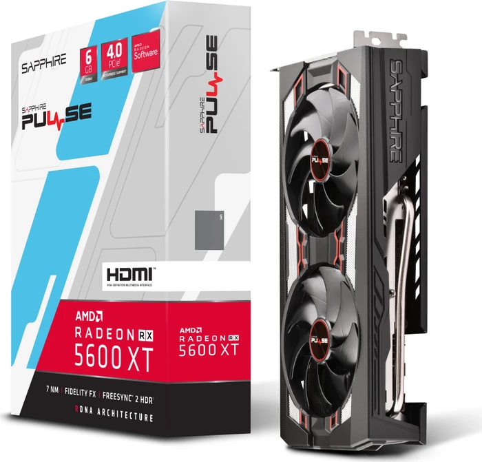 Sapphire Pulse Radeon RX 5600 XT, 6GB GDDR6, HDMI, 3x DP, lite retail