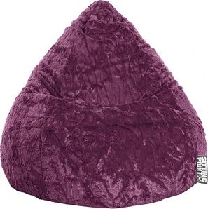 Sitting Point Beanbag Fluffy XL Sitzsack aubergine
