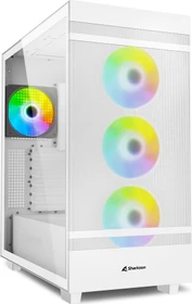 Sharkoon Rebel C50 RGB White, weiß, Glasfenster