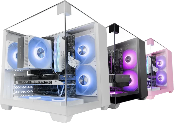 Mars Gaming MC-VISIONM White, Glasfenster