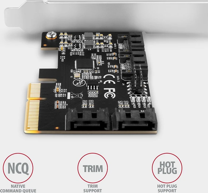 Axagon 4x SATA 6Gb/s, PCIe 3.0 x4