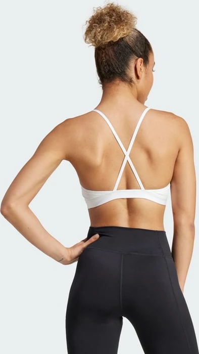 adidas Aeroreact Big Logo Graphic Bra Sport-BH white (Damen)