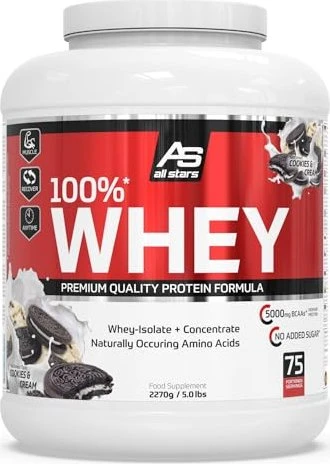 All Stars 100% Whey Protein BCAA Keks/Creme 2.27kg