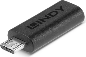Lindy USB C-Adapter, USB 2.0 Micro-B [Stecker] auf USB-C 2.0 [Buchse] (41903)