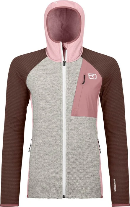 Ortovox Fleece Light GP Classic Knit Hoody Funktionsjacke green sage (Damen)