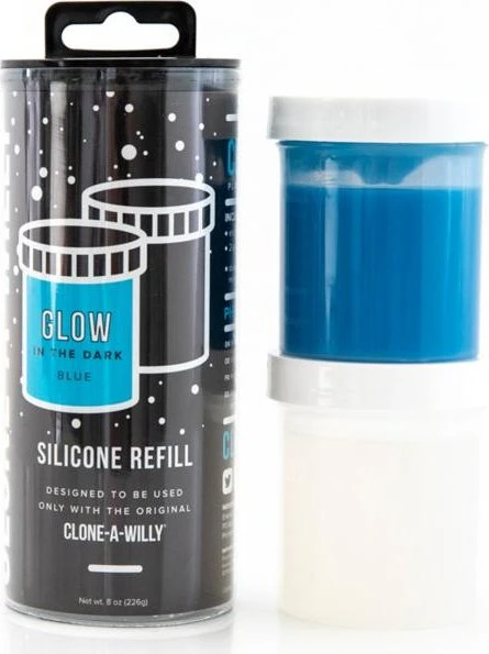 Clone-A-Willy Penis Abdruck-Set Glow in the Dark Refill blau (E27727)
