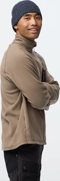 Fjällräven Kaipak Fleece Funktionsjacke suede brown/black oak (Herren)