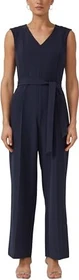 s.Oliver Ärmelloser Jumpsuit mit Bindegürtel Jumpsuit navy (Damen)