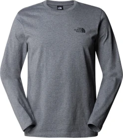 The North Face Simple Dome Shirt langarm tnf medium grey heather (Herren)