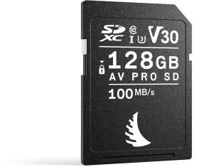 Angelbird AV PRO SD V30 R100/W52 128GB, UHS-I U3, Class 10