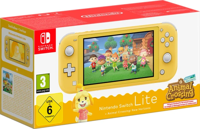 Nintendo Switch Lite - Animal Crossing: New Horizons Bundle gelb