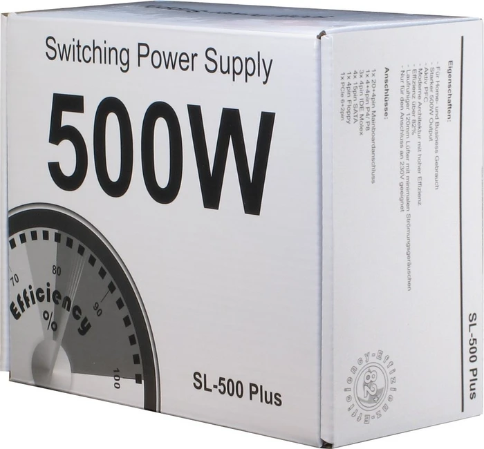 Inter-Tech SL-500 Plus 500W, ATX 2.4