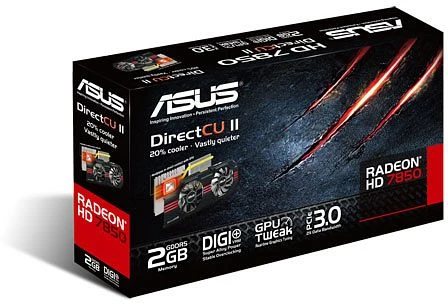 ASUS Radeon HD 7850 DirectCU II, HD7850-DC2-2GD5-V2, 2GB GDDR5, 2x DVI, HDMI, DP