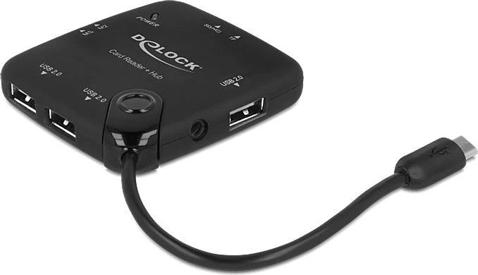 DeLOCK OTG Multi-Slot-Cardreader, USB 3.0 Micro-B [Stecker]