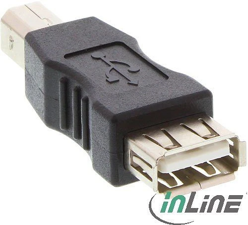InLine USB 2.0 Adapter, Buchse A auf Stecker B