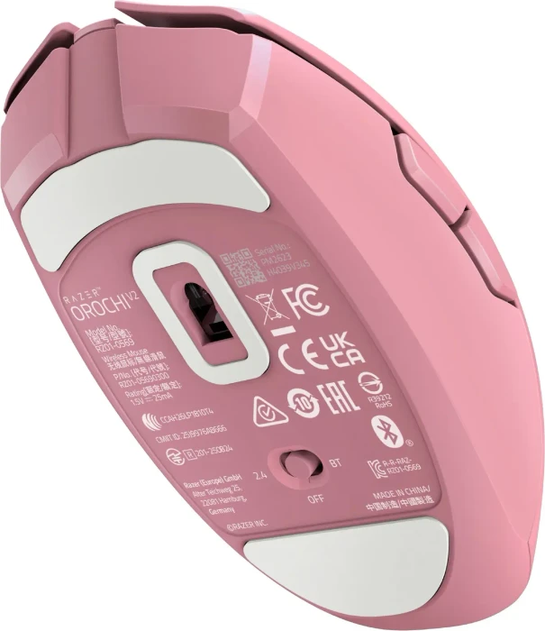 Razer Orochi V2 HyperSpeed (2026), Quartz Pink, USB/Bluetooth