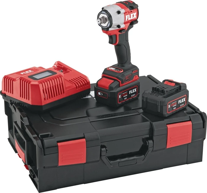 Flex IW 1/2" 400 18.0-EC Akku-Schlagschrauber inkl. L-Boxx + 2 Akkus 5.0Ah