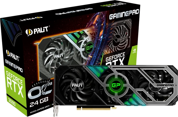 Palit GeForce RTX 3090 GamingPro OC, 24GB GDDR6X, HDMI, 3x DP