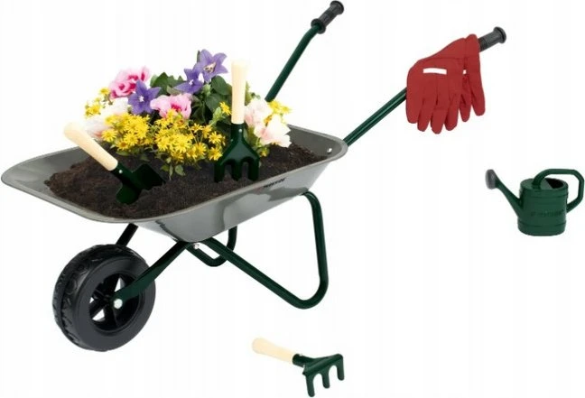 Lupilu Kinder Schubkarre mit Gartenwerkzeug