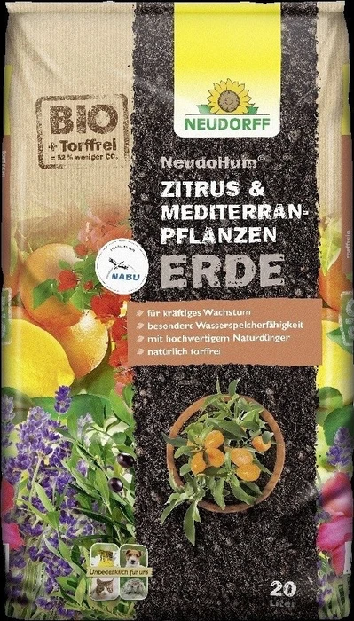 Neudorff NeudoHum Zitrus & MediterranpflanzenErde, 20l