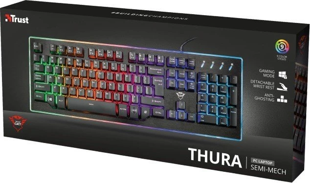 Trust Gaming GXT 860 Thura, LEDs RGB, USB, DE