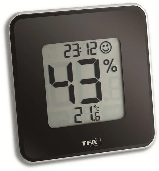 TFA Dostmann Style schwarz Temperaturstation, digital