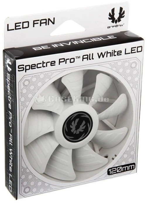 BitFenix Spectre Pro LED weiß/grün, 120mm