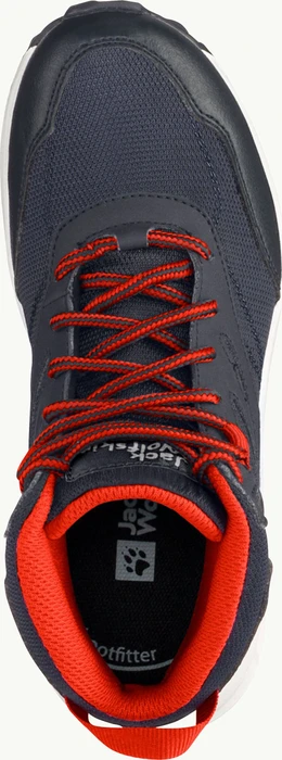 Jack Wolfskin Woodland Texapore Mid night blue/red (Junior)