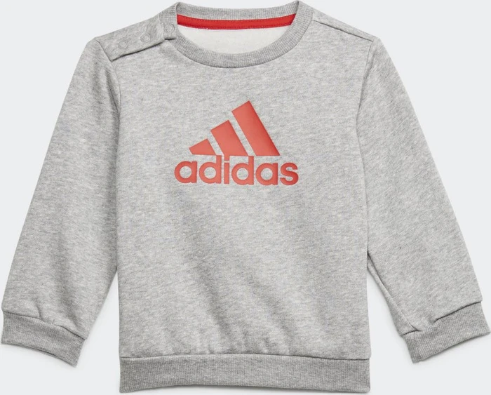 adidas Badge of Sport Trainingsanzug medium grey heather/vivid red (Junior)