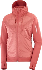 Salomon Elixir Hybrid Hooded Funktionsjacke mineral red (Damen)