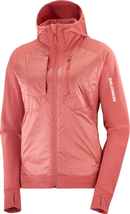 Salomon Elixir Hybrid Hooded Funktionsjacke mineral red (Damen)