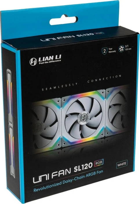 Lian Li Uni Fan SL120 RGB, weiß, 120mm