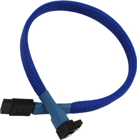 Nanoxia SATA 6Gb/s blau gewinkelt 0.3m