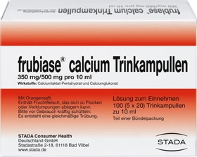 Sanofi-Aventis Frubiase Calcium Trinkampullen, 100 Stück (5x 20 Stück)