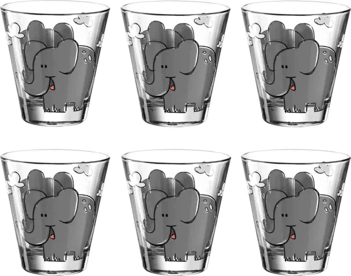 Leonardo Bambini Kinderglas elefant, 6 Stück (017901)