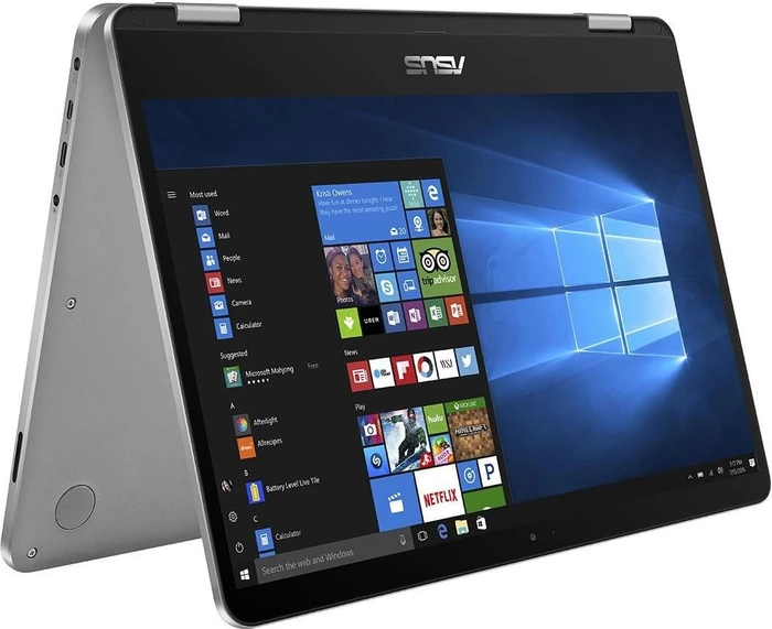 ASUS VivoBook Flip 14 TP401NA-EC004T, Light Grey, Pentium N4200, 8GB RAM, 256GB SSD, DE