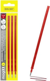 ONLINE magiXX L Refill Gel-Mine 0.7mm rot, 3er-Set