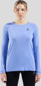 Odlo Essential Seamless Funktionsshirt langarm persian jewel melange (Damen)