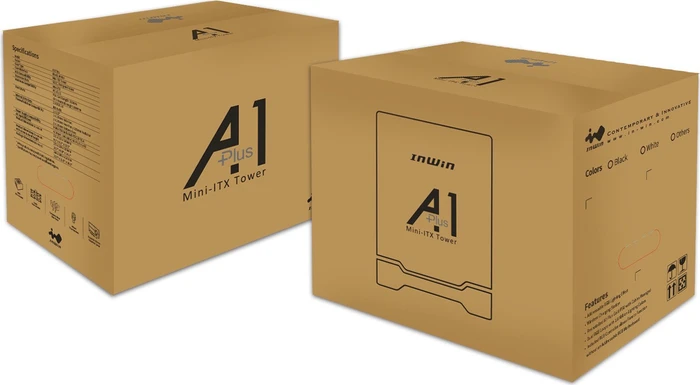 In Win A1 Plus, schwarz, Glasfenster, Mini-ITX, 650W